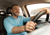 Un conducteur se rendant au travail