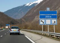 A43 avant l'aire de saint Léger