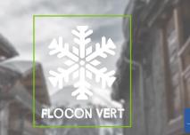 Label Flocon Vert 