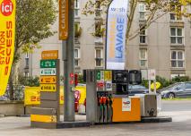 Pumps of a French Total Energies gas station