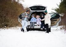 voiture neige hiver vacances