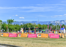 Animation aire porte Drôme 2020 ciel bleu montagnes