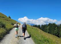 Rando avec un accompagnateur en montagne