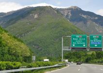 Une autoroute en Suisse