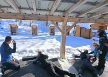 Initiation au biathlon dans la station des Rousses
