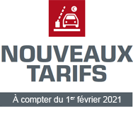 nouveaux tarifs 2021